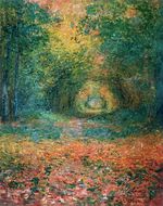 Клод Моне Подлесок в лесу Сен-Жермен 1882г
